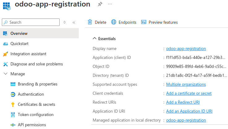 ثبت یک برنامه Microsoft Azure