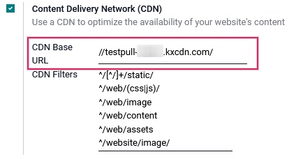 تنظیمات CDN را در اودوو فعال کنید.