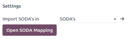پیکربندی یک ژورنال SODA.