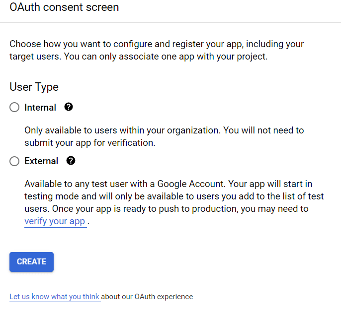 انتخاب نوع کاربر در رضایت OAuth.