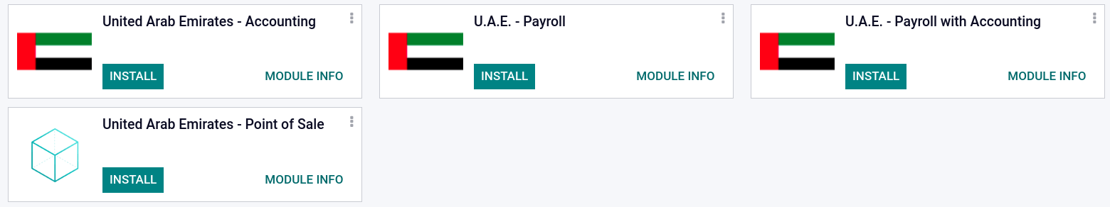 ماژولهایی را برای نصب انتخاب کنید.