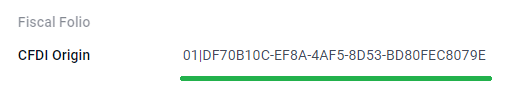 شماره نمونه منشأ CFDI.