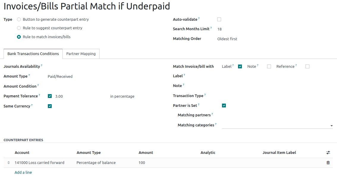 قوانین را برای فعال‌سازی تطبیق تنظیم کنید.