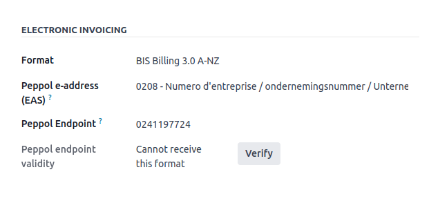 تأیید فرمت UBL تماس