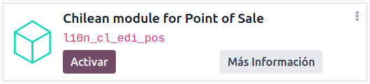 ماژول l10n_cl POS EDI.