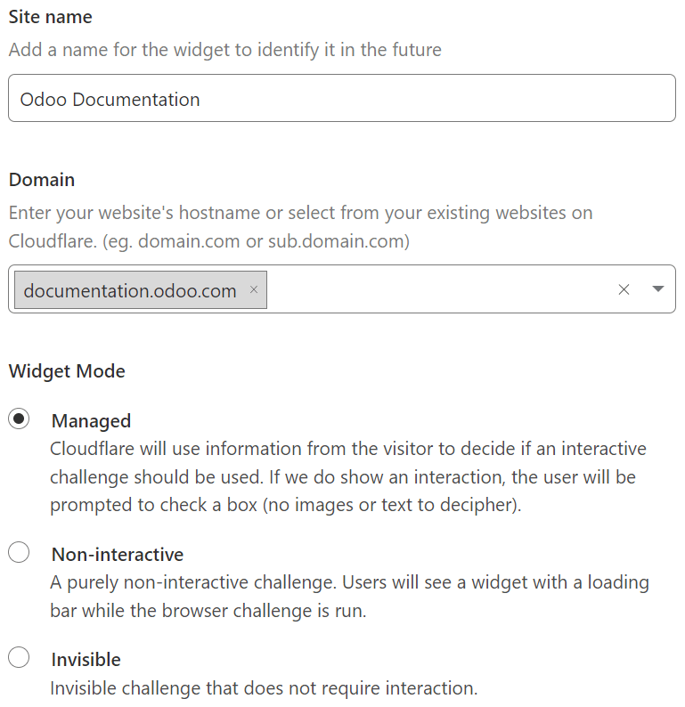 افزودن یک وبسایت به Cloudflare Turnstile