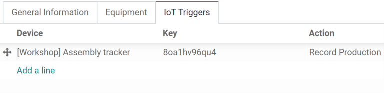 زبانهی محرکهای اینترنت اشیا (IoT) در فرم مرکز کار.